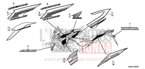 MARQUE/RAYURE CB500FAD de 2013